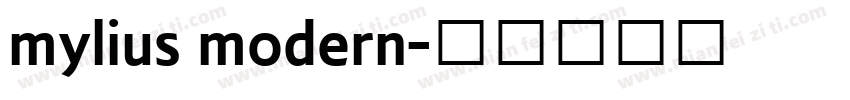 mylius modern字体转换